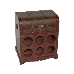 Weinregal im Kolonialstil Flaschenregal Flaschenständer Weinschrank kompakt Deco Pleasure