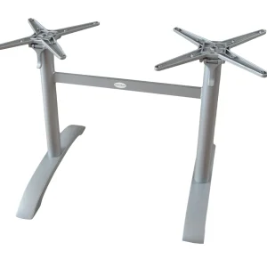 Tischgestell PAMIR Doppelwangen Tischfuß Aluminium Garden Pleasure silber
