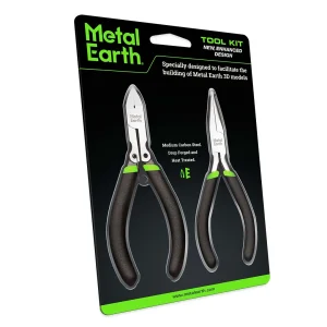 Metal Earth Tool Kit - verbessertes Design (Zangen-Set, 2-teilig) MMT002 Modellbausatz Puzzle DIY Bausatz präzise gelasert stabil langlebig