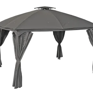 Pavillon KAMA Gartenzelt Pergola Garden Pleasure robust elegant Outdoor mit Seitenschals
