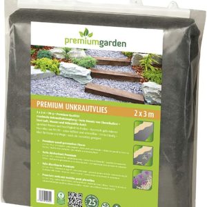 Premium Garden Unkrautvlies 2 x 3 m wasserdurchlässig reißfest Gartenvlies