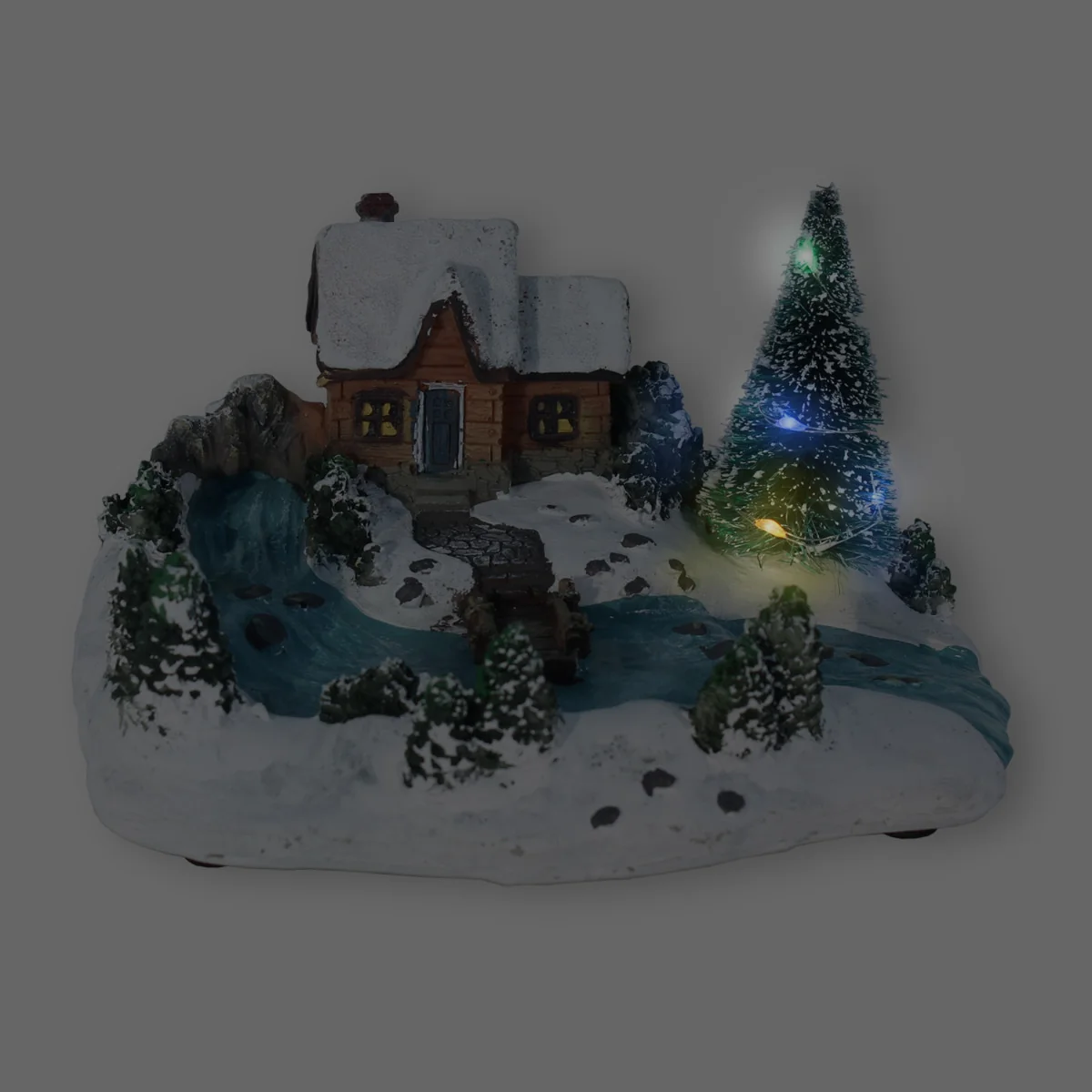 Weihnachtsstadt beleuchtet verschneite Weihnachtslandschaft beleuchtet Weihnachtsstadt LED Weihnachtsstadt – Bild 7