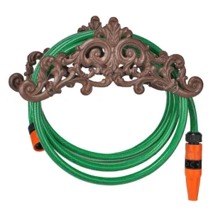 Gartenschlauchhalter Schlauchhalter aus Gusseisen, 35,5x14x15,5cm 'Antik'-Design Wasserschlauch