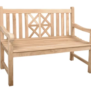 Bank PANTAR Gartenbank Sitzbank Teakholz Garden Pleasure 2-Sitzer