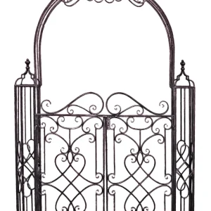 Pforte mit Rosenbogen TOWADA Gartentor Rankhilfe Garden Pleasure
