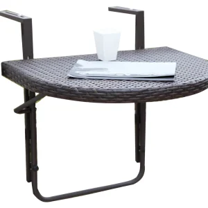 Balkon-Hängetisch AGRA Hängetisch Klapptisch Garden Pleasure coffee