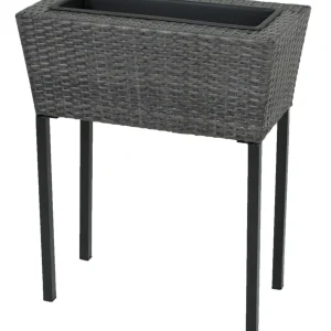 2er Set Hochbeet IRIS Pflanzkasten Polyrattan Pflanzgefäß modern Garden Pleasure