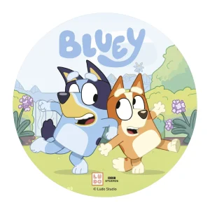 Tortenaufleger Bluey blau