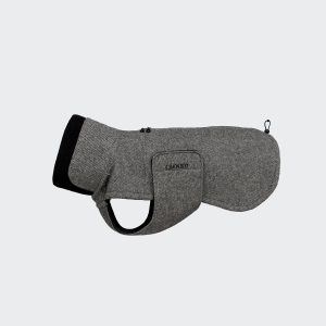 Hundemantel Brooklyn Long Tweed Black