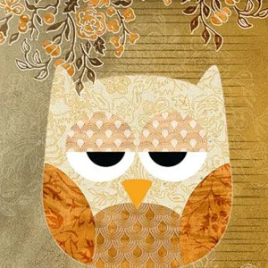 Sweet Owl Poster Antik