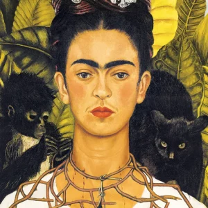 Frida Kahlo Poster Portrait with Necklace
