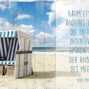 Strandkorb Poster Marlene Dietrich
