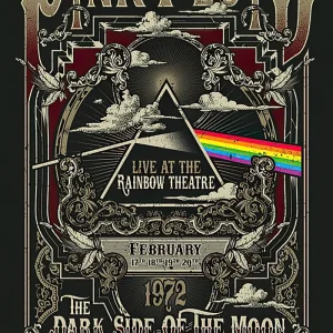 Pink Floyd Poster Live at the Rainbow Theatre, London