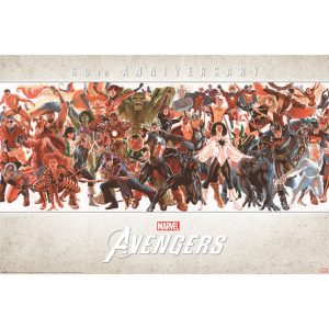 Marvel Poster Avengers by Alex Ross, 60th Anniversary