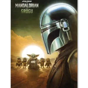 The Mandalorian & Grogu Poster Sunset