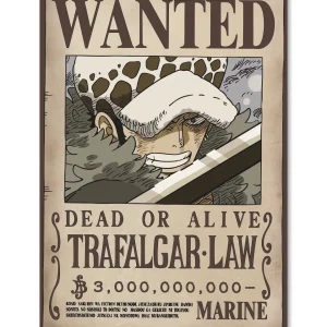 One Piece Poster Wanted Trafalgar D. Water Law