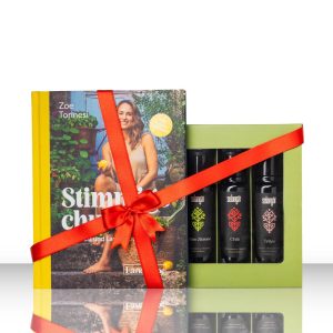 Geschenpaket Kochbuch «Stimmigschuchi» und 5-er Olivenöl Set von selangār