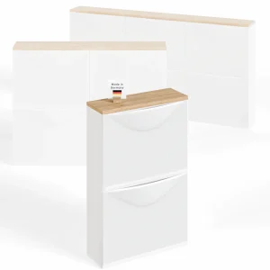Holzplatte für 1 IKEA Trones Schuhschrank, Eiche - Deckplatte 51,3 x 15,9cm