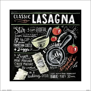 Lily & Val Kunstdruck Classic Lasagna