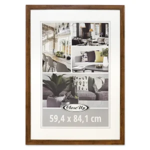 Posterrahmen 59,4 x 84 cm Din A1, Holzdekor Eiche dunkel