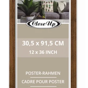Posterrahmen 30,5 x 91,5 cm Eiche dunkel