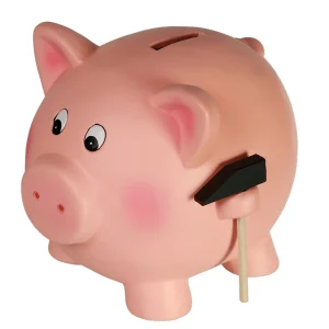 Jumbo Spardose Schwein mit Hammer