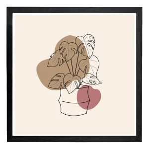 Posterrahmen 90 x 90cm Holzdekor schwarz