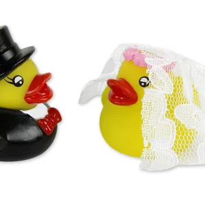 Badeenten Hochzeitspaar 2-er Set Quietscheenten