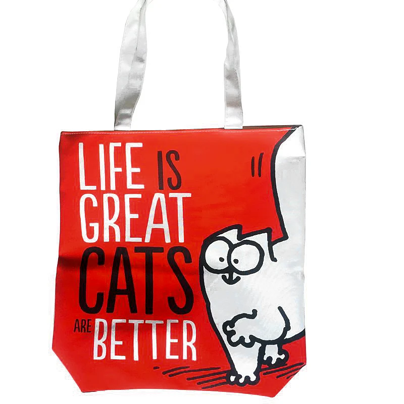 Simon's Cat Shopper Tasche – Bild 4