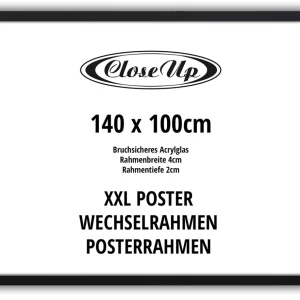 XXL Posterrahmen 100 x 140 cm schwarz