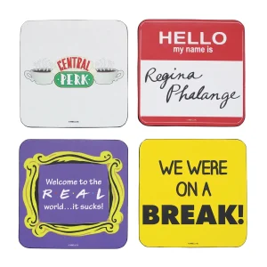 Friends Untersetzer Quotes 4er Set