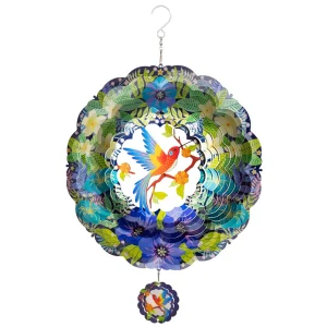 Kinetic Art Windspiel hängend Metall 3D Tropical Bird außergewöhnliche Windspiele Edelstahl