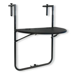Balkonhängetisch klappbar Balkontisch hängend Balkontisch Kunststoff Rattan Optik