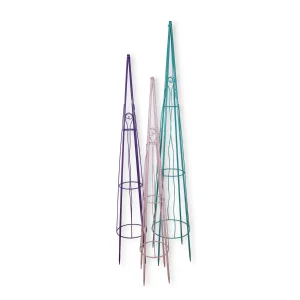 Rankhilfe Metall Rankgerüst Rankpyramide 3er-Set groß und robust 120/140/160 cm
