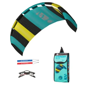 HQ Lenkmatte Symphony Beach III 1.8 Aqua R2F Allround Lenkdrachen Kite