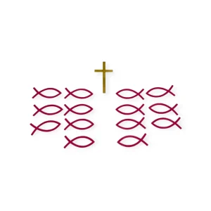Kreuz und Fische
